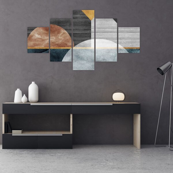 Obraz - Tvary a textury (125x70 cm)