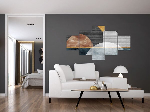 Obraz - Tvary a textury (125x70 cm)