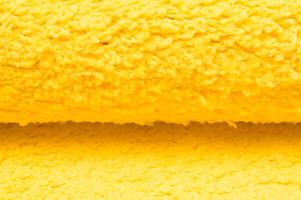 Makro Abra Běhoun Shaggy DELHI 7388A Jednobarevný žlutý Šíře: 70 cm