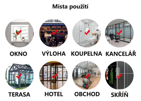 Vánoční samolepky na okna - Santa Claus - různé motivy na výběr Varianta: Varianta 7