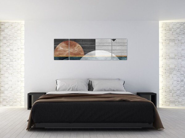 Obraz - Tvary a textury (170x50 cm)