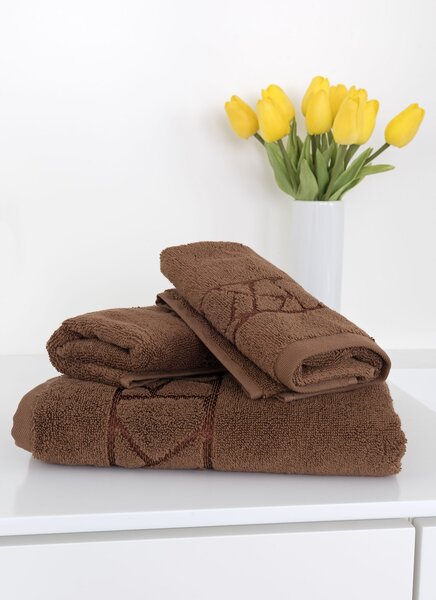 Ručník Sophia Choco Čokoládová 100% bavlna 30/50