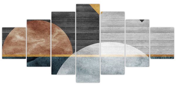 Obraz - Tvary a textury (210x100 cm)