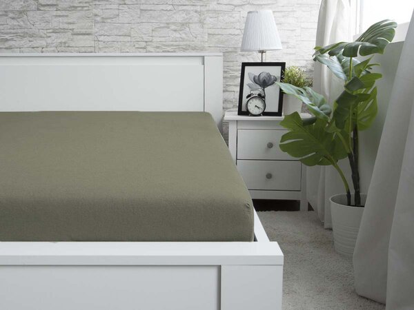 XPOSE® Jersey prostěradlo Exclusive s lycrou - šalvějové 90x200 cm