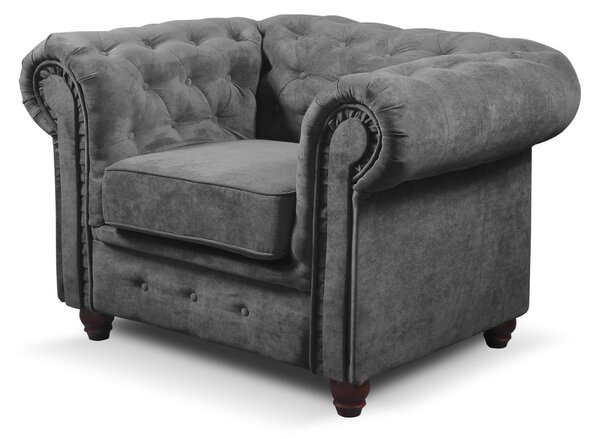 Křeslo Infinity Chesterfield Šedá