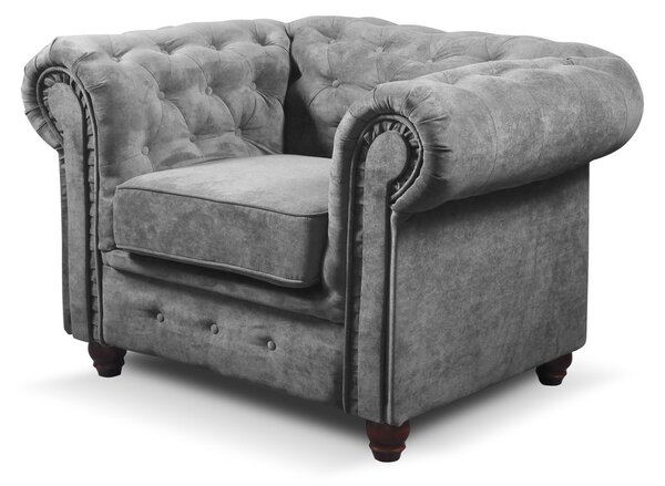Křeslo Infinity Chesterfield Šedá