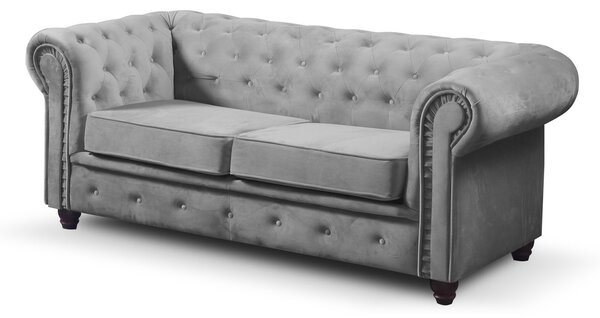 Pohovka Infinity Chesterfield II Tmavě šedá