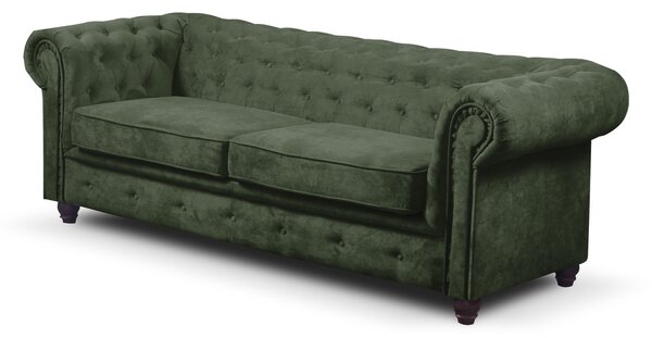 Pohovka Infinity Chesterfield II Tmavě šedá