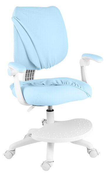 Dětská rostoucí židle Neoseat JUNI 022 — látka, pratelný potah, modrá