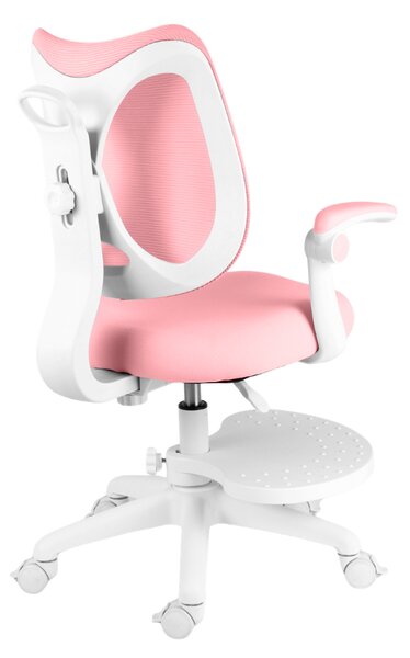 Dětská rostoucí židle Neoseat JUNI 022 — látka, pratelný potah, růžová