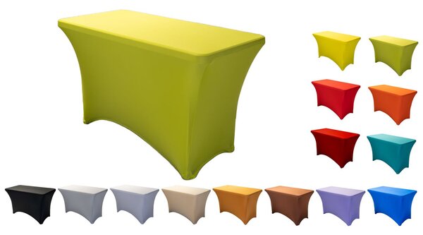 TENTino Elastický potah na skládací stůl 122x60 cm VÍCE BAREV Barva: SVĚTLE ZELENÁ