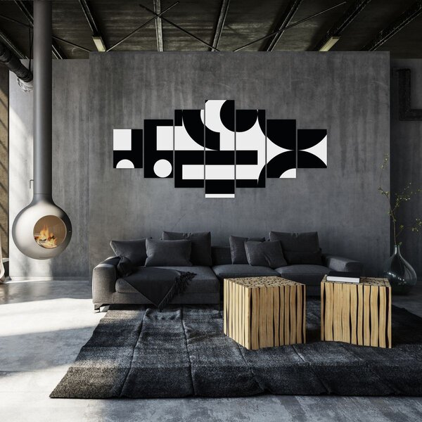 Obraz - Geometrická abstrakce N⁰3 (210x100 cm)