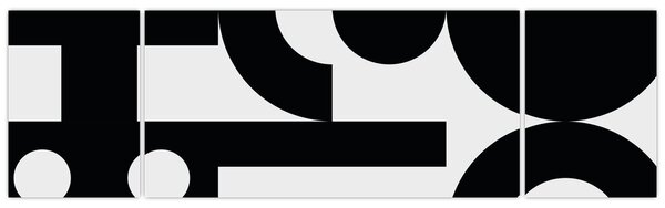 Obraz - Geometrická abstrakce N⁰3 (170x50 cm)