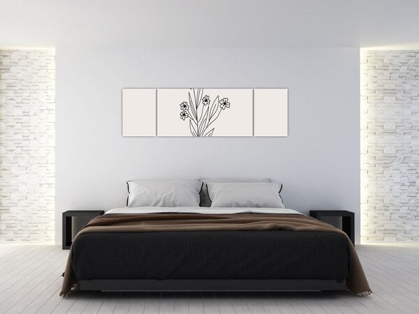Obraz - Luční květ N⁰1 (170x50 cm)