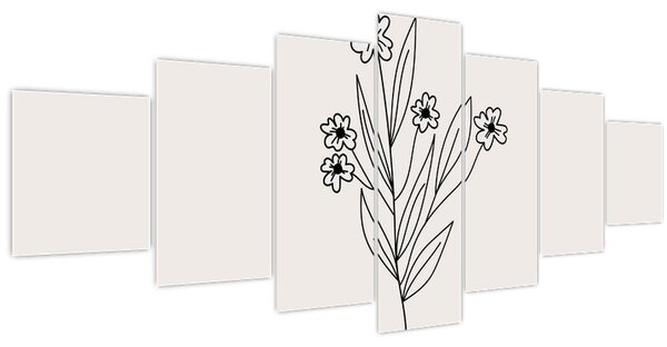 Obraz - Luční květ N⁰1 (210x100 cm)