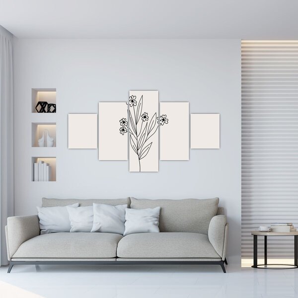 Obraz - Luční květ N⁰1 (125x70 cm)