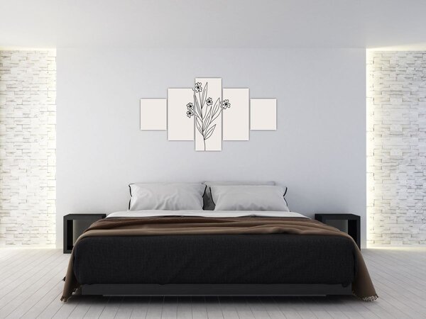 Obraz - Luční květ N⁰1 (125x70 cm)