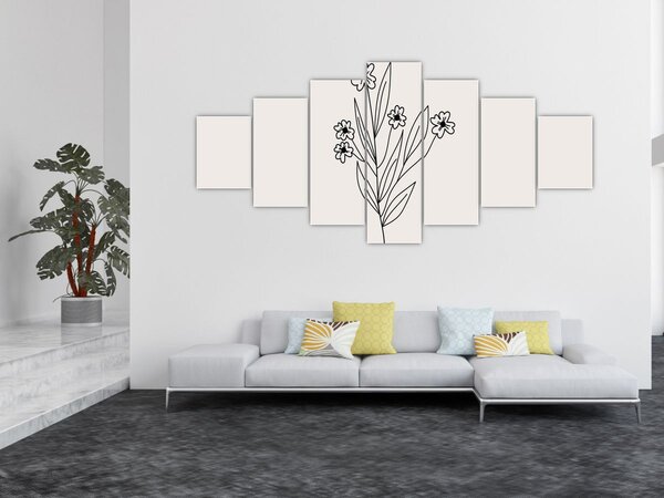 Obraz - Luční květ N⁰1 (210x100 cm)