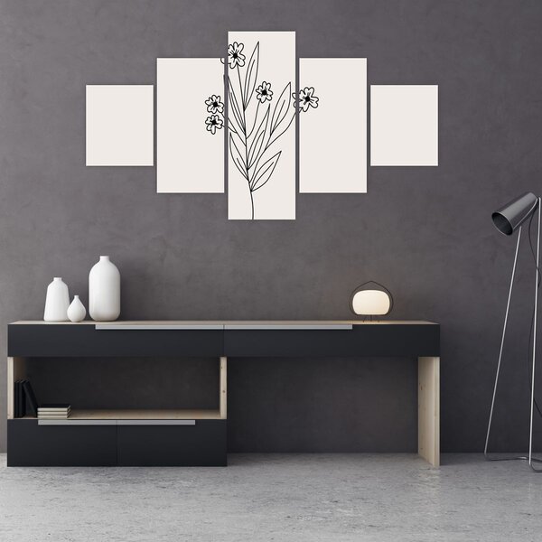 Obraz - Luční květ N⁰1 (125x70 cm)