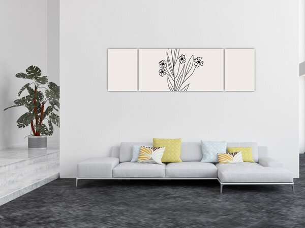Obraz - Luční květ N⁰1 (170x50 cm)