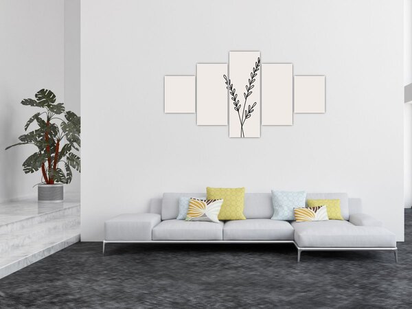 Obraz - Luční květ N⁰2 (125x70 cm)