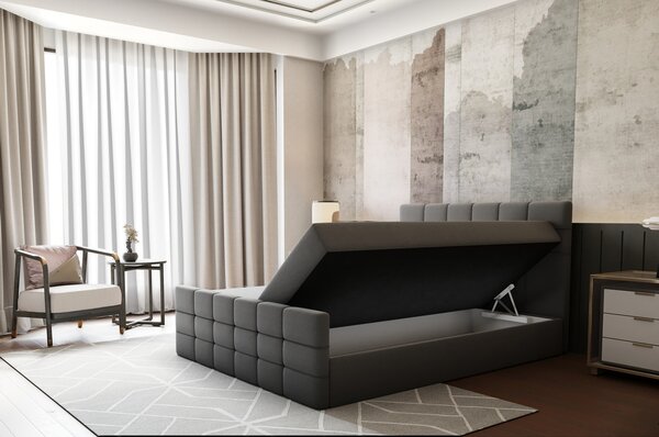 Postel CAMILA LUX 180x200 cm Černá