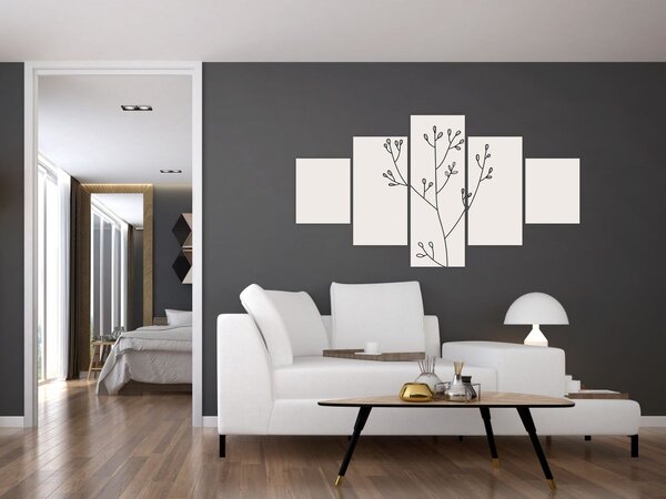Obraz - Luční květ N⁰3 (125x70 cm)