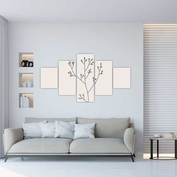 Obraz - Luční květ N⁰3 (125x70 cm)
