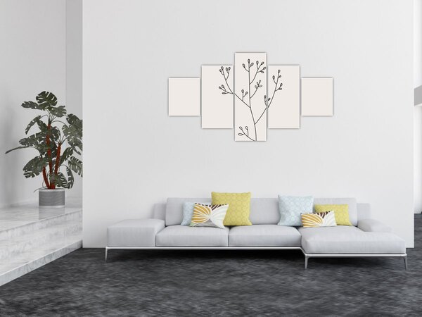 Obraz - Luční květ N⁰3 (125x70 cm)