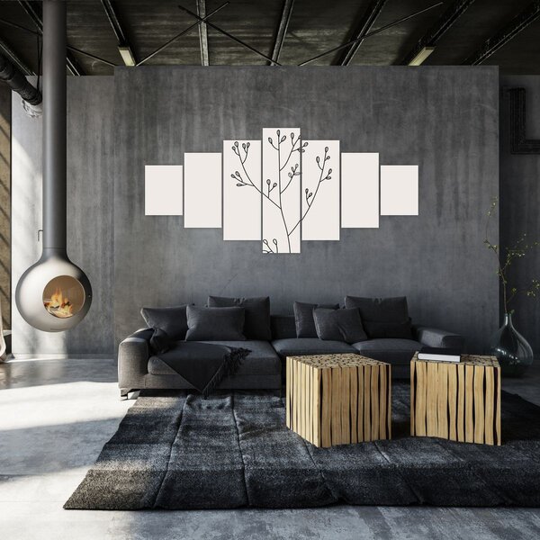 Obraz - Luční květ N⁰3 (210x100 cm)