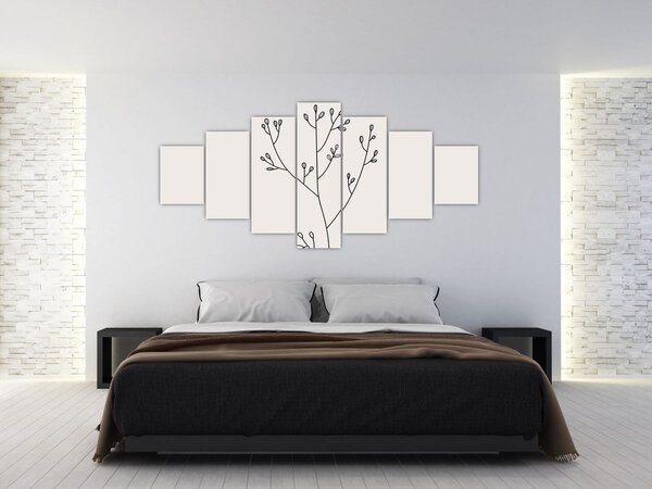 Obraz - Luční květ N⁰3 (210x100 cm)