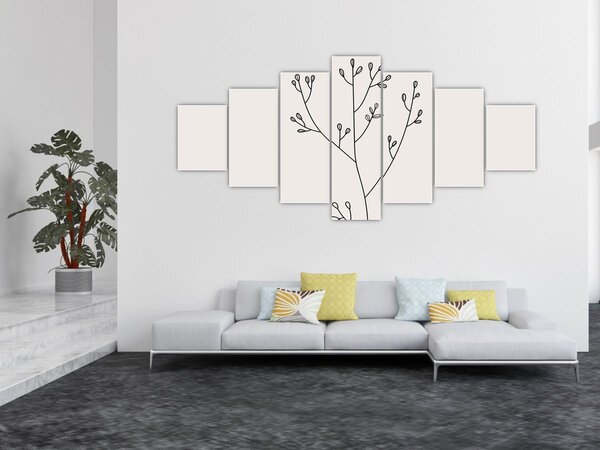 Obraz - Luční květ N⁰3 (210x100 cm)