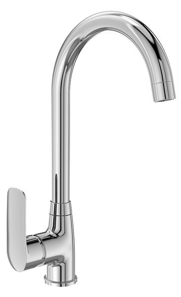 Mereo, Mereo Dřezová stojánková baterie, Pego, s ramínkem nad pákou, výška 346 mm, chrom, MER-CB20104P