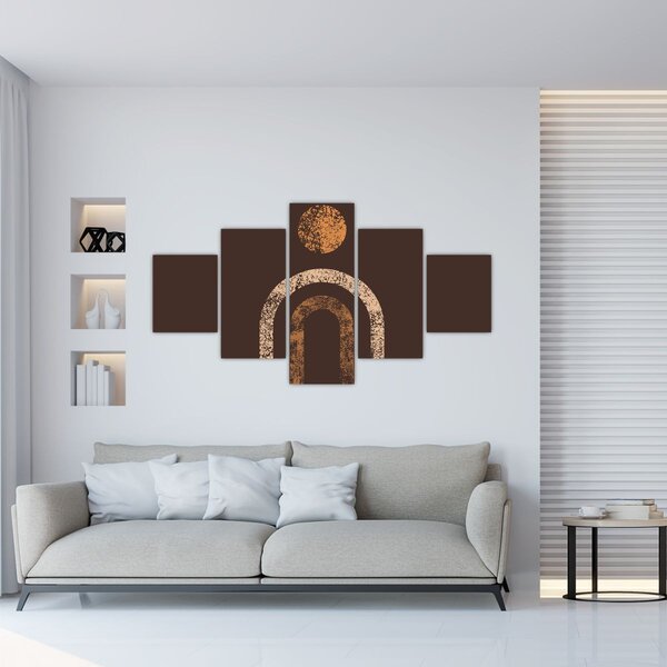 Obraz - Oranžové oblouky N⁰1 (125x70 cm)