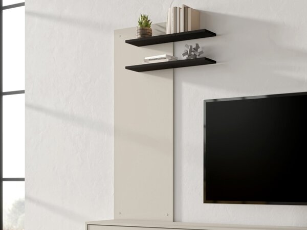 Nástěnný panel Sarimzo, Barva: kašmír / kašmír + černá 5903211509506