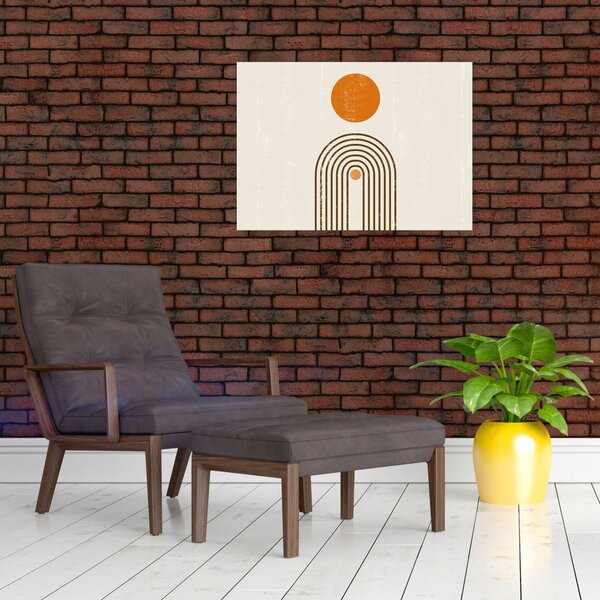 Obraz - Hnědé oblouky (70x50 cm)