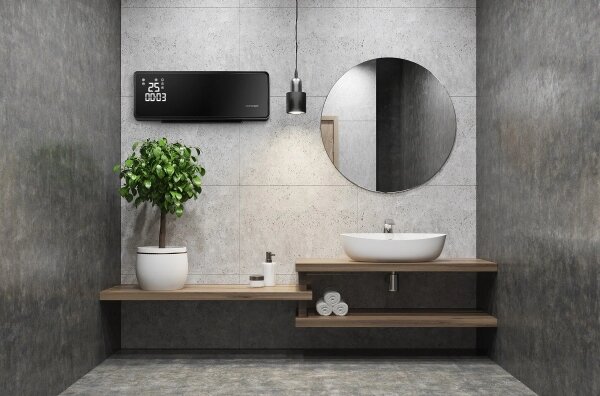 Concept QH4001 - Elektrické topení 1000/2000W IP22 černá + dálkové ovládání