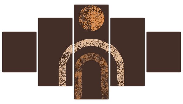 Obraz - Oranžové oblouky N⁰1 (125x70 cm)