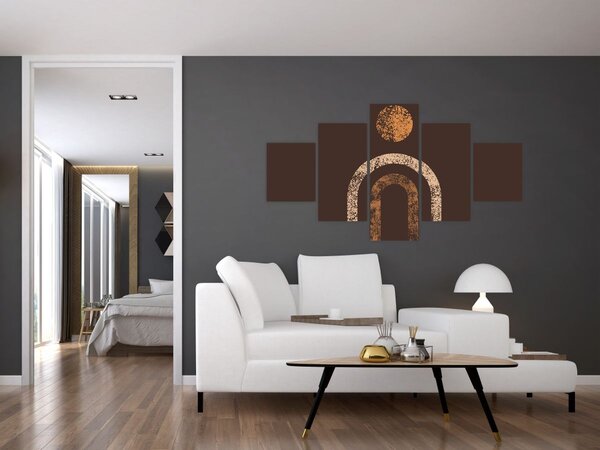 Obraz - Oranžové oblouky N⁰1 (125x70 cm)