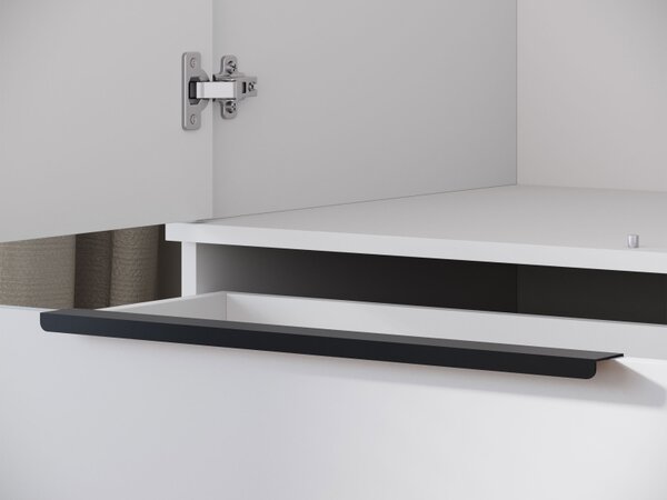 Třídveřová skříň se zrcadlem Aroksi 3D, Barva: bílá 5903211517211