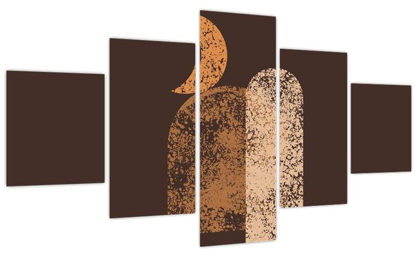 Obraz - Oranžové oblouky N⁰2 (125x70 cm)