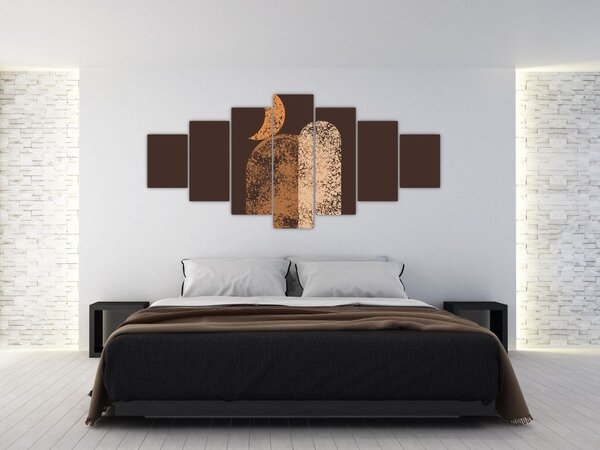 Obraz - Oranžové oblouky N⁰2 (210x100 cm)