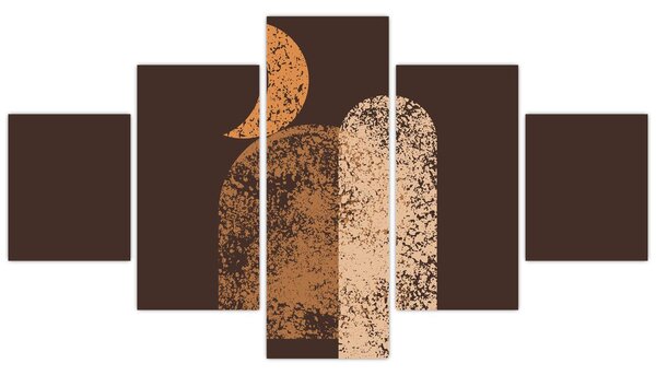 Obraz - Oranžové oblouky N⁰2 (125x70 cm)