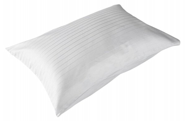 DADKA Povlečení atlas grádl Polycotton bílý pruh 140x200, 70x90 cm