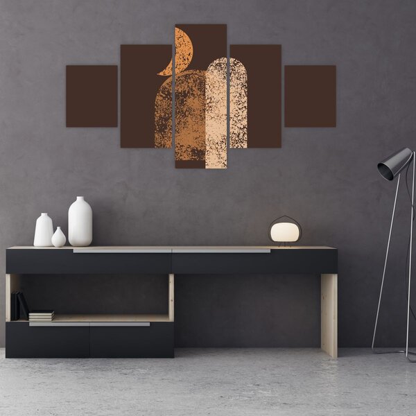 Obraz - Oranžové oblouky N⁰2 (125x70 cm)