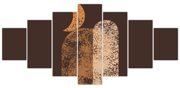 Obraz - Oranžové oblouky N⁰2 (210x100 cm)