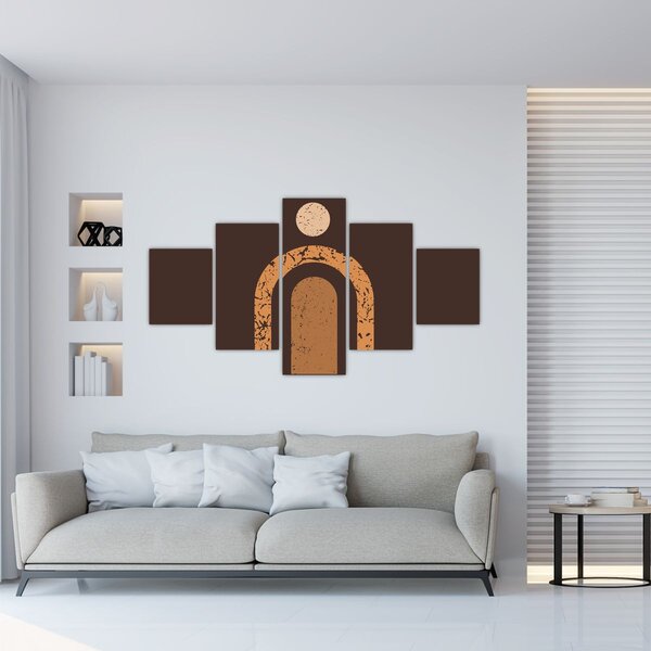 Obraz - Oranžové oblouky N⁰3 (125x70 cm)