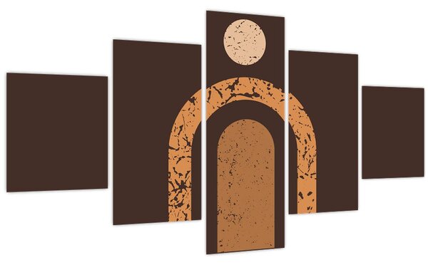 Obraz - Oranžové oblouky N⁰3 (125x70 cm)