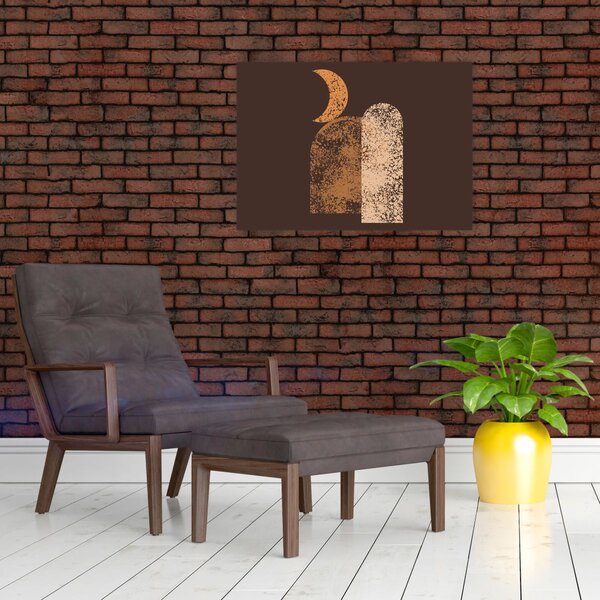Obraz - Oranžové oblouky N⁰2 (70x50 cm)