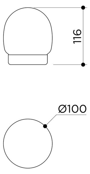 Contain designová nástěnná svítidla Nuvol Simple Wall